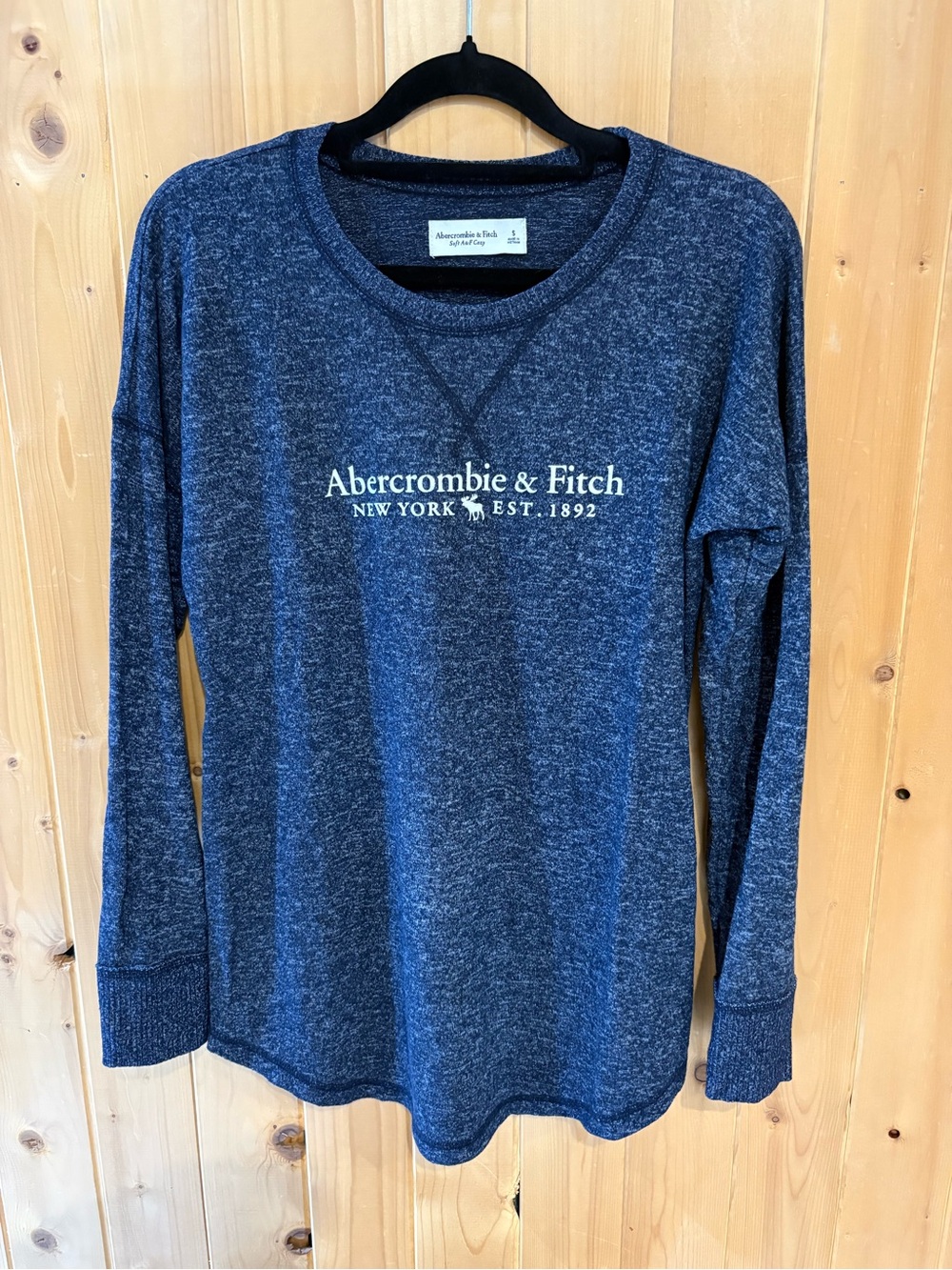 Abercrombie & Fitch Navy Blue Cozy Sweatshirt